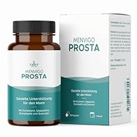Menvigo® Prosta Komplex hochdosiert - Einzigartige Formel mit Kürbiskern Extrakt, Sägepalme Extrakt, Granatapfel Extrakt, jap. Schnurbaum Extrakt, Vitamin E, Zink & Selen
