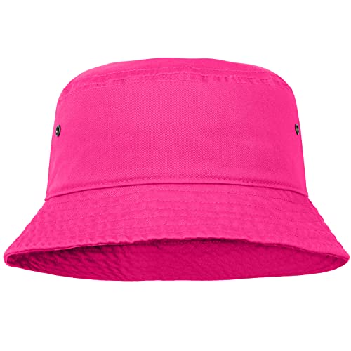 Image of Falari Men Women Unisex Cotton Bucket Hat 100% Cotton Packable for Travel Fishing Hunting Summer Camp