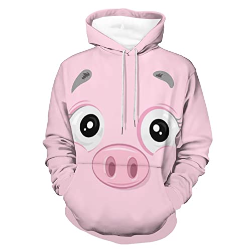 Sweat cochon impression 3D idéal pour vos moments de détente en sweat-shirt à capuche taille S
