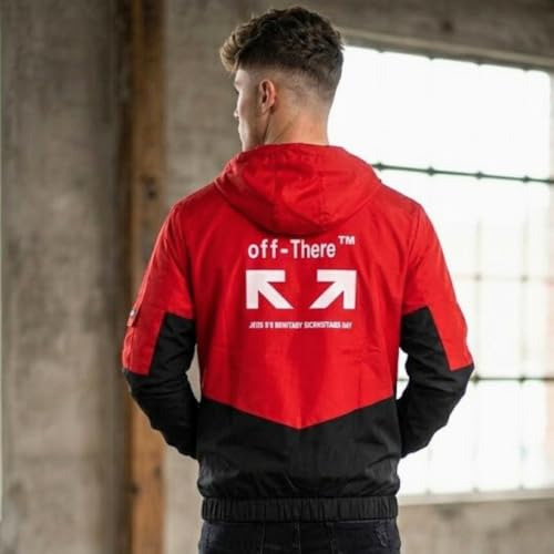 Image of Wind Cheater For Men | Winter Jacket For Men Back Print | Light Weight Men Jacket (Pack Of 1)