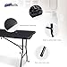 Byliable Folding Table 6ft Portable Heavy Duty Plastic Fold-in-Half 6 Foot Foldable Table Utility Dining Indoor Outdoor with Carrying Handle for Camping Picnic and Party, Black