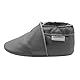 Bemesu Baby Krabbelschuhe Lauflernschuhe Lederpuschen Kinder Hausschuhe aus weichem Leder Grau (L, 12-18 M, EU 21-22)