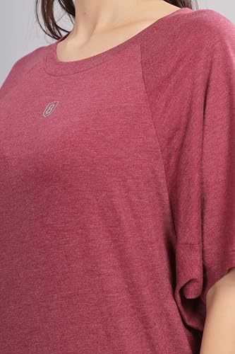 Image of Women UPF Sun Protection Eco Friendly Yoga Top with Batwing Sleeve