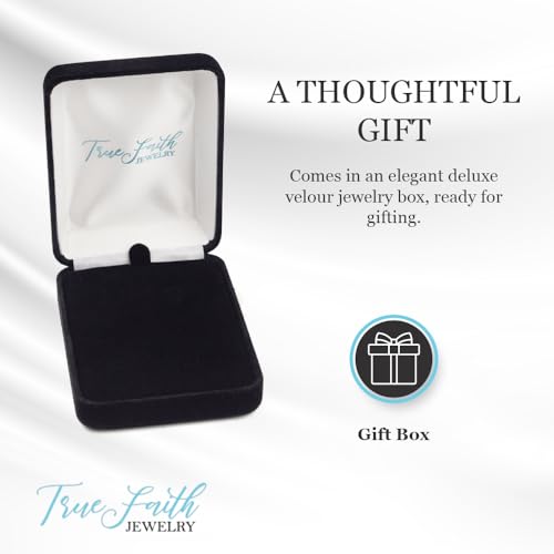 True Faith Jewelry 1-1/4 Inch Round Nickel Silver Lutheran Rose Medal Pendant Necklace, Religious Jewelry Gift, Antique Finish, Engraved Back, 24 Inch Chain3