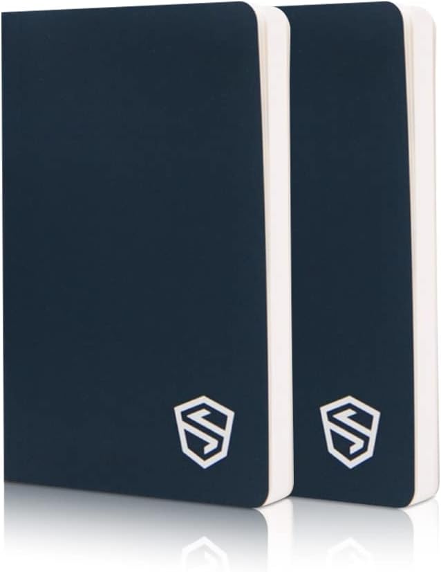 Stonebook World's Most Secure Crypto Password Notebook | Seed Phrase and Private Key Cold Storage method | Premium Water-Resistant Paper | 5.5" x 3.5" | Pack of 2