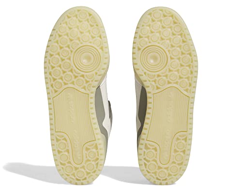 Image of adidas Originals Men Leather Forum Low CL Basketball Shoes, Talc /Sesame /Clay, UK-12