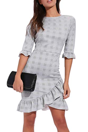 Vestido Cuadros Gris Mejor Precio De 2019 Achandonet