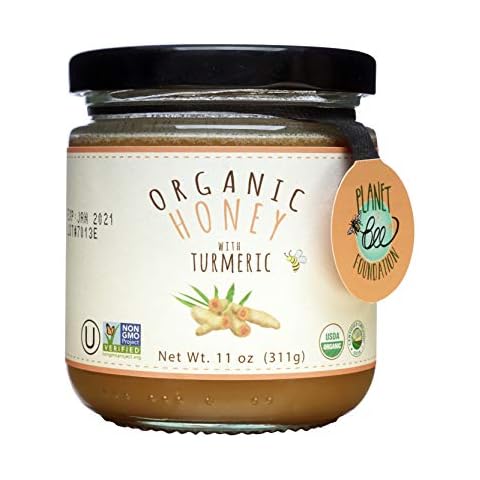 GREENBOW Organic Honey with Turmeric - 100% USDA Certified Organic, Non-GMO, Gluten Free Organic Turmeric Honey - Whole Food Organic Turmeric Honey – 11oz (311g) Cover
