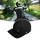 Azusumi Vintage Open Face Motorradhelm, Retro Baseball Halbhelme Herren Damen Cruiser Scooter Matt, Schwarz, Groß