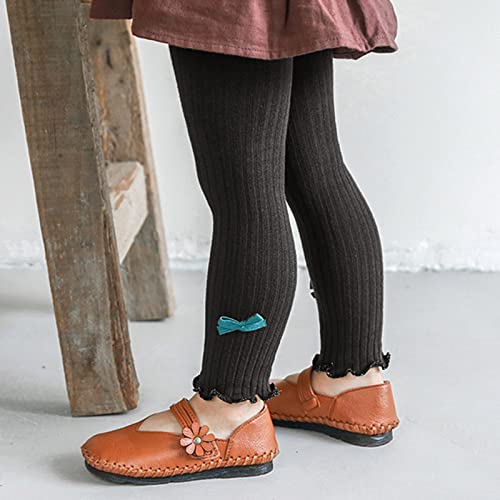 KAGAYD Toddler Girls Leggings Winter Autumn Girls Cable Knit Leggings Stockings Pants Warm Bowknot Trousers Babys Clothes2