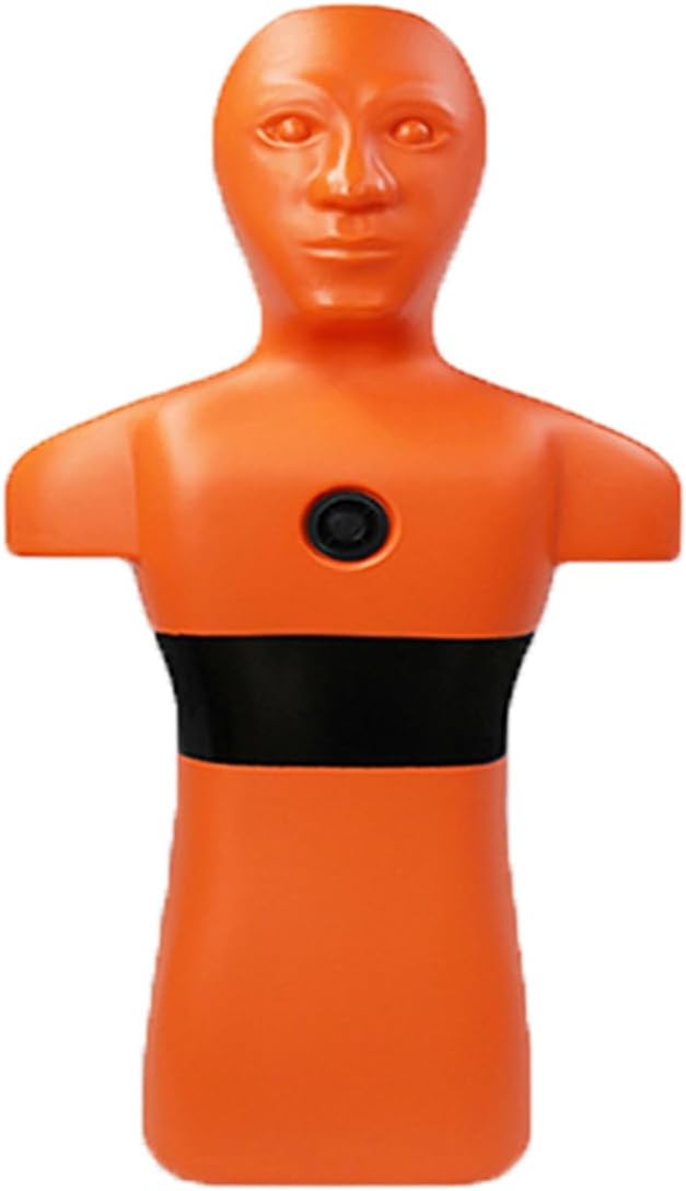 Water Rescue Training Dummy, Counterweight Plastic Model Props,Train Equipment with 3 Inlet Outlet Holes for Drowning Drill(Yellow)