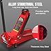 Big RED 3 Ton Low Profile Hydraulic Floor Jack, Dual Pump 6600lbs Heavy-Duty Steel, 3.125