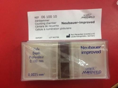 Image of Cell Counting Chamber Brightline 06 100 10 Neubauer Improved MarienfeId lab cellware.