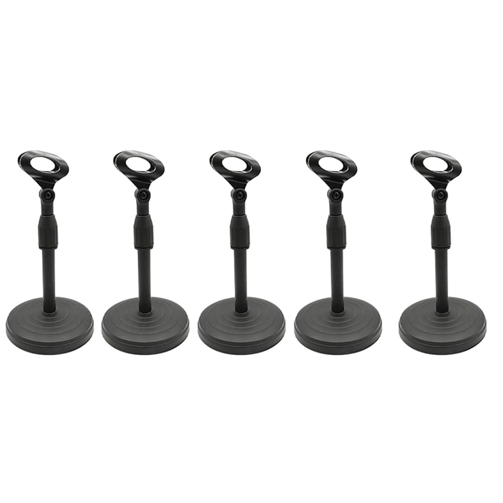 Support de microphone de table rétractable avec pince et socle disque pour streaming (Ensemble de 5) - 8