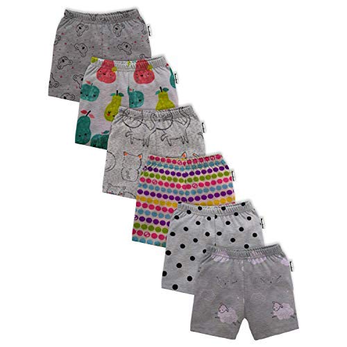 Image of Tinchuk Regular Unisex Printed Shorts, Regular Shorts for Girls and Boy's, (Set of 6, Multi-Coloured)
