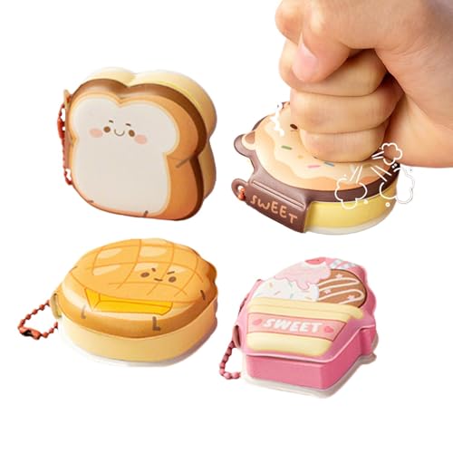 Juego de notas adhesivas, bonitas notas adhesivas para aliviar la tensión, 4 blocs de notas autoadhesivos, suministros escolares, decoración de escritorio de dibujos animados para la escuela, el hogar