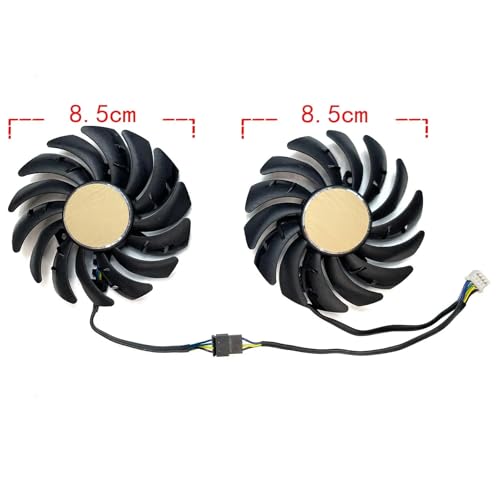 Ventilador derecho PLD09210S12HH para GPU MSI Radeon RX 5700 XT 2