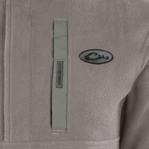 Image of Drake Waterfowl Men's Camp 2.0 Fleece Pullover | Hunting Anti-Pill Moisture Wicking 1 /4 Neck Snap Sweater with Chest Pocket