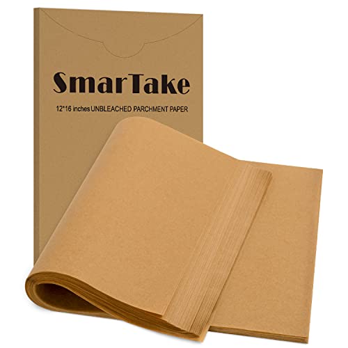 SMARTAKE(スマーテイク) クッキングペーパー ベーキングシート 12×16インチ ノンスティック カット済み ベーキング/グリル/エアフライヤー/蒸しパン/カップケーキ/クッキーなどに（Amazon）