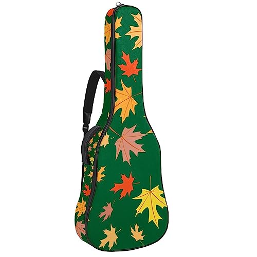 Housse pour guitare acoustique – Feuilles d’automne d’érable Grand étui pour guitare compatible avec la plupart des tailles de guitare, Multicolore 4., 42.9×16.9×4.7 in, Motif imprimé tendance - Les Beatles, Paul McCartney, John Lennon, RIngo Starr, George Harrison Housse pour guitare acoustique – Feuilles d'automne d'érable Grand étui pour guitare compatible avec la plupart des tailles de guitare, Multicolore 4., 42.9x16.9x4.7 in, Motif imprimé tendance