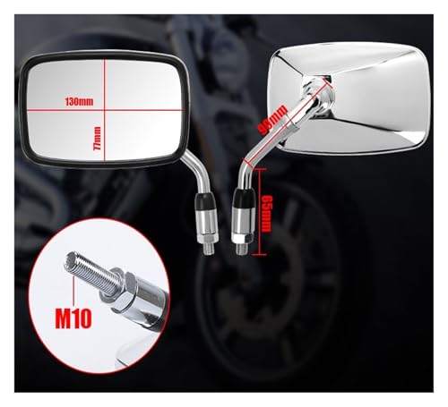 Espejos retrovisores de 10mm rosca derecha compatibles con Shadow y Magna VT 3