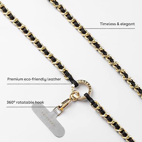 CASETiFY Pebbled Chain Cross-body Strap - Black3