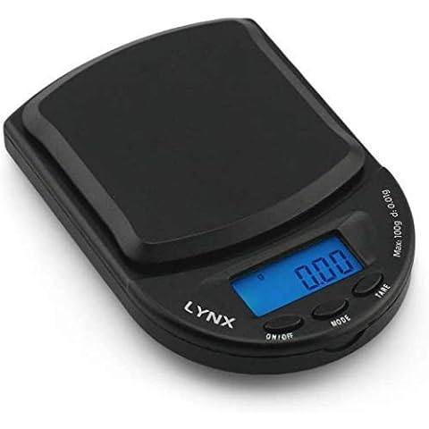 Truweigh Lynx Digital Mini Scale - (100g x 0.01g - Black/Black) - Digital Travel Scale - Mini Digital Scale - Small Pocket Size Scale - Traveling Scales Digital Weight - Travel Digital Kitchen Scale Cover