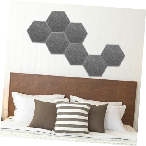 Paneles acústicos hexagonales 8 unidades, paneles de pared insonorizantes para mejorar la experiencia de audio en teatros y oficinas miniatura 6