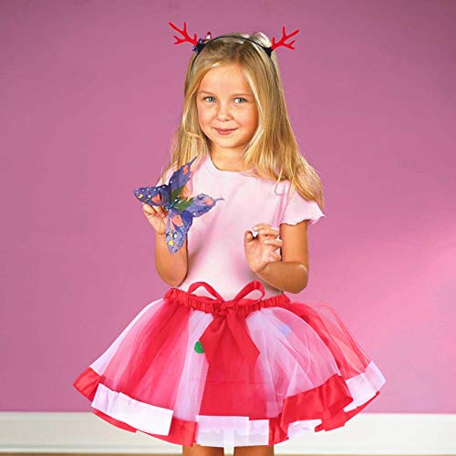 ABOOFAN Saia de Tutu de Fantasia de Veado de Natal Com Tiara de Chifre de Veado AniversÃ¡rio Festa d