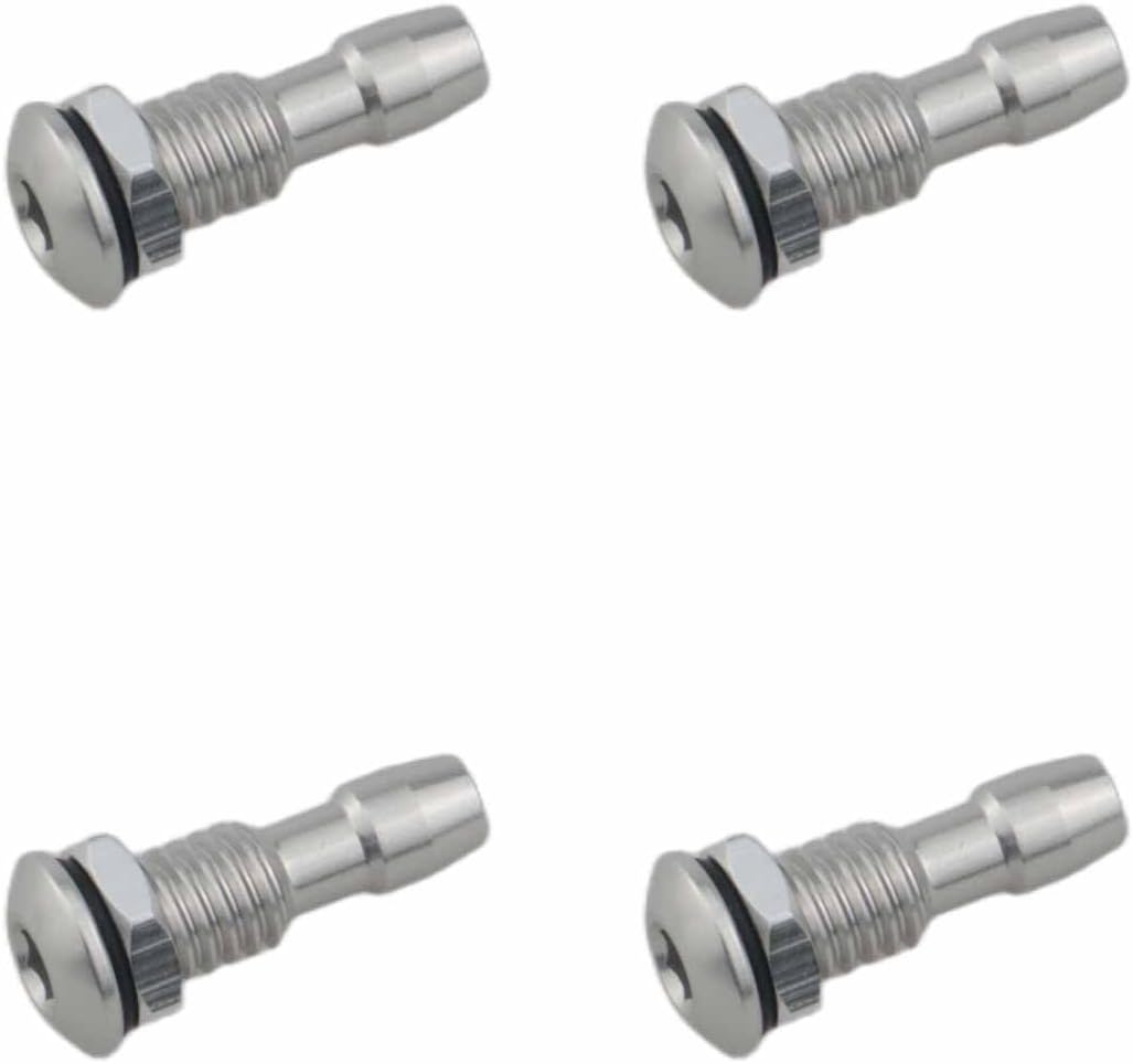 4pcs Silver M6 Model Boat Water-Cooling Spout Aluminum Drain Nozzle Outlet Nozzle Water Valve for RC Boat DIY Connection