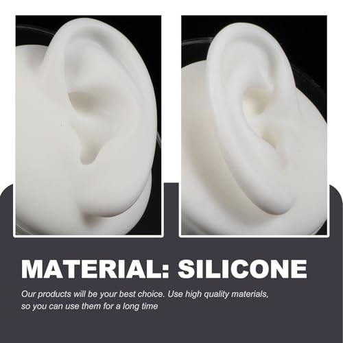 Modèle d'oreille en silicone résistant Mipcase pour présentation de boucles - 3