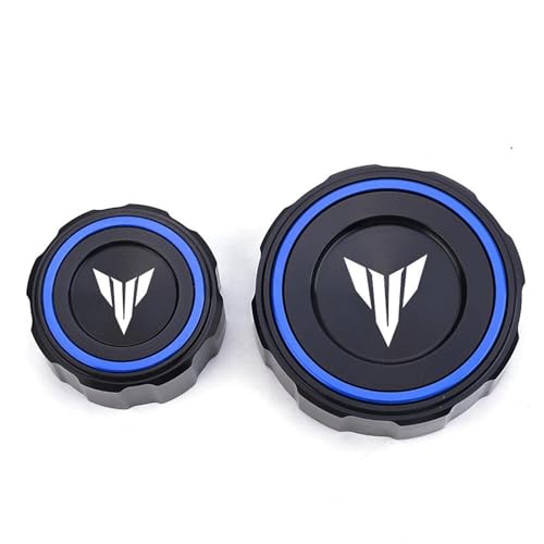 Bouchon de liquide de frein MT09 en aluminium CNC bleu anodisé pour Yamaha Tracer 9 GT 2021-2025