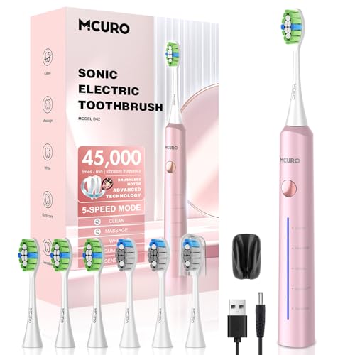 Brosse à Dent Électrique, Brosse a Dent Electrique, Brosse a Dent Sonique, Autonomie de Batterie...