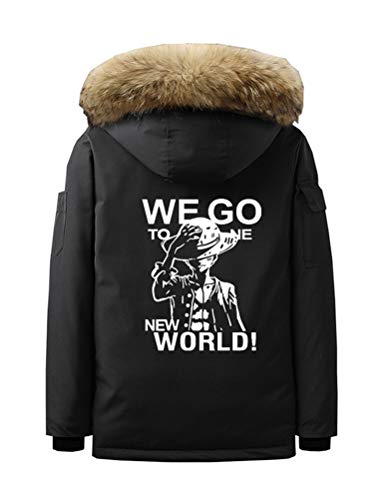 WANHONGYUE Anime One Piece Luffy Parka Abrigo Chaqueta de
