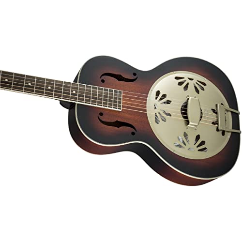 Gretsch G9241 Alligator Mahogany Round Neck Acoustic Electric Resonator - 2-Color Sunburst, Padauk Fingerboard #TOP7