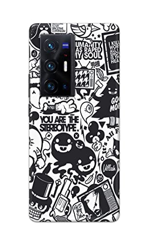 Image of Printed Hard Back Cover Case for Vivo X70 Pro Plus | Vivo X70 Pro+ Back Cover (Mixed Cartoon) -702