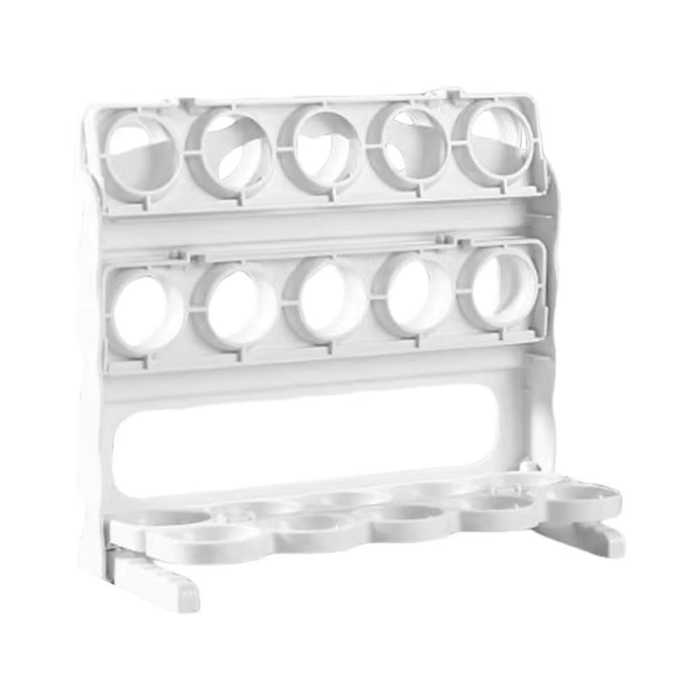 CTRLZS Egg Holder for Fridge - 3-Tier Egg Storage Organizer, Large Capacity Egg Rack for Refrigerator, Egg Tray