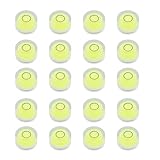 JYK Bubble Level 15x6mm 20pcs, Mini Circular Spirit Levels for Leveling Camera Tripod Telescope Workshop Turntable