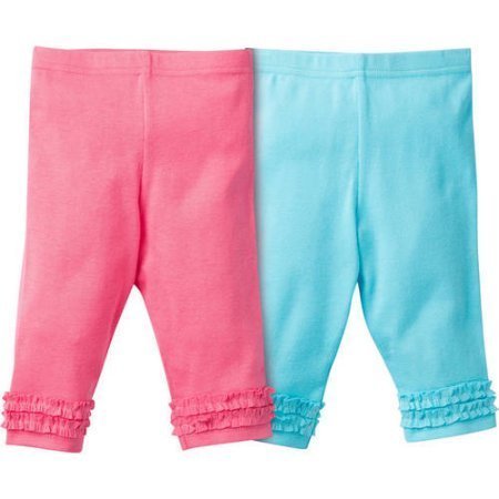Gerber Baby Girl Modern Fit Pant Leggings, 2-Pack Size 12M