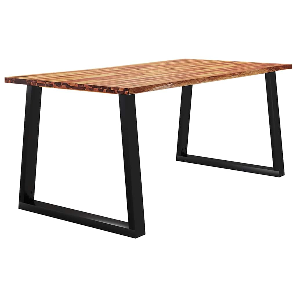 vidaXL Mesa de Comedor con Borde Vivo Madera Maciza Acacia 180x90x75cm