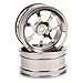 BQLZR Silver 52mm Wheel Rims with 7-Spoke Suitable for RC 1:10 On-Road Racing Car Pack of 4