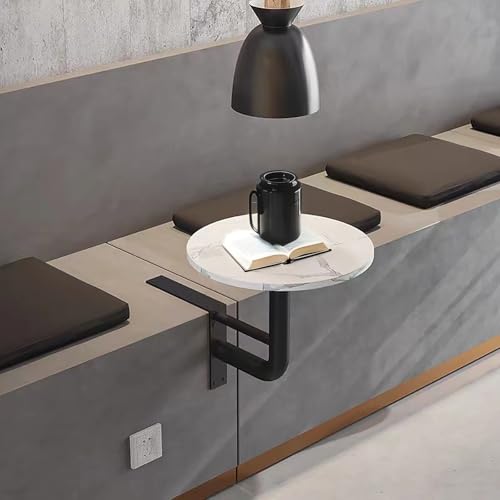 Table pliante gain de place avec bureau flottant compact en bois