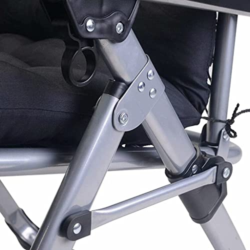 Chaise pliante de bureau avec dossier inclinable réglable de jardin - 6