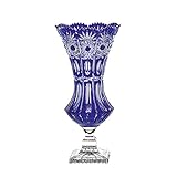 vase kobaltblau Luxuriöse Schale für die beste Präsentation Ihrer edlen Blumen oder als Dekoration auf dem Tisch, auf Ihrem Sideboard, auf einer Veranstaltung oder als Geschenk