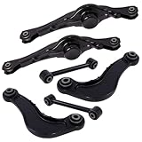 TUCAREST 6Pcs Suspension Kit (K642096 K642097 528-067) Rear Control Arm Fit For 2007-2010 Fo-rd Edge, 07 2008 2009 2010 Li-ncoln MKX [Lateral Link # 7T4Z5500A 7T4Z5500AA 7T4Z5A649AA 522-024 524-044]
