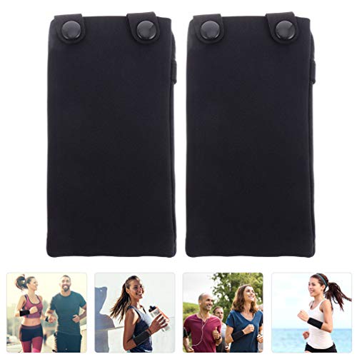 BESPORTBLE 2 peças de pulseiras para celular, bolsas de braço para smartphones de até 7 polegadas, ó