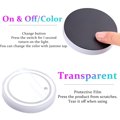 2PCS luces LED personalizadas para porta vasos de coche miniatura 6