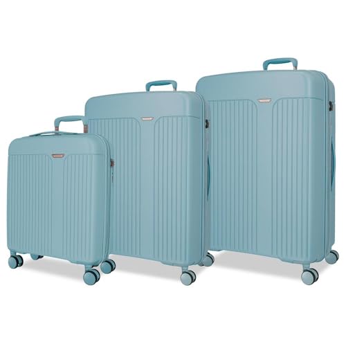 Jeu de valises rigides 55 68 78 cm Movom bleu grand volume extensible