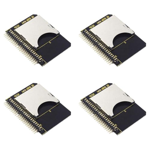 NJTHNTJR 4X Adaptateur IDE SD SD vers 2.5 IDE 44 Broches Carte Adaptateur 44 Broches Convertisseur Mâle SDHC/SDXC/MMC Convertisseur de Carte MéMoire pour Ordinateur Portable