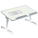 Produktbild Voll einstellbare MDF-Platte Laptop-Tisch | Tragbaren Notebook-Computer-Standplatz mit eingebautem Lüfter | XGear Premium-Höhenverstellbarer Folding Lap Desk Tray (grau)